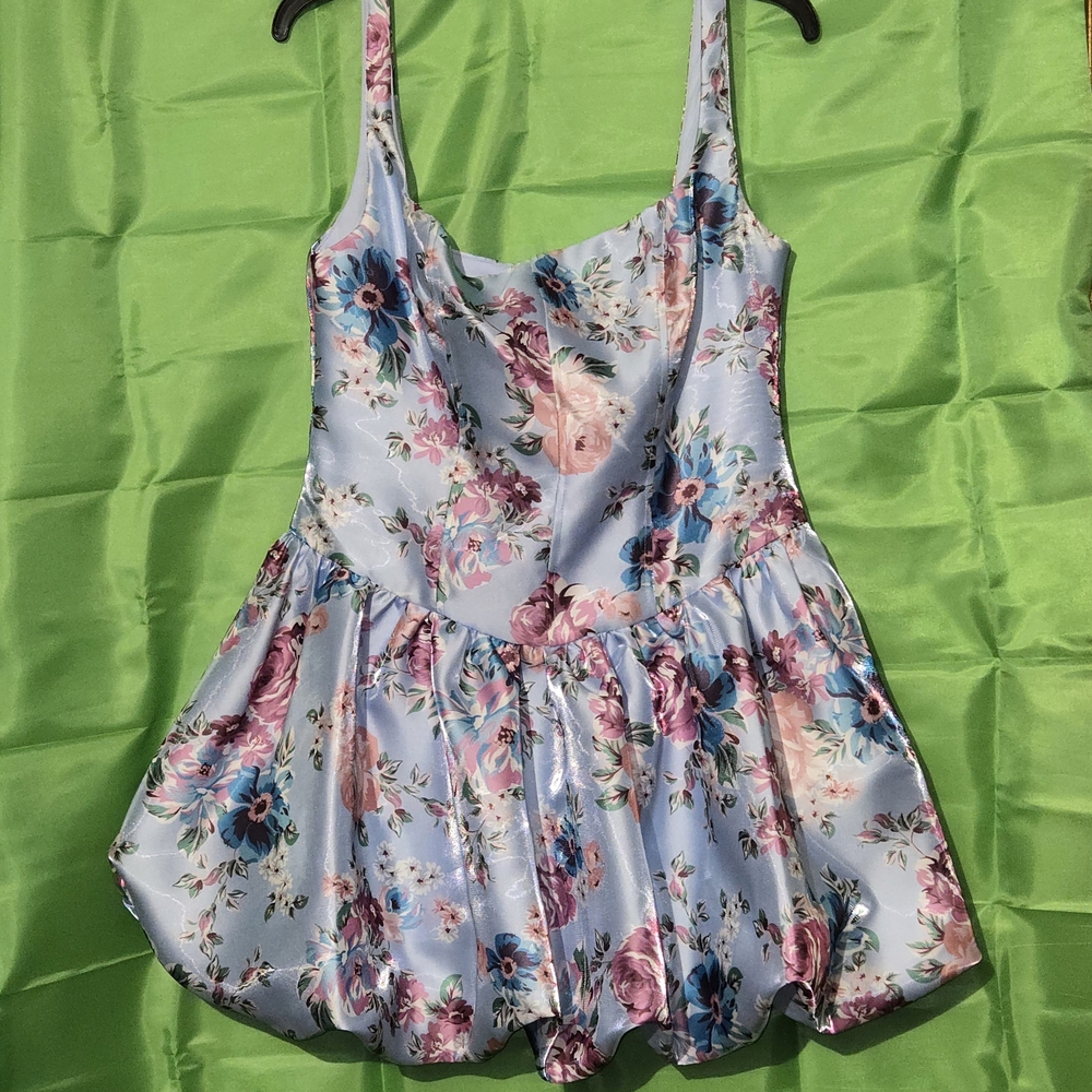 Floral Print Prom Dress